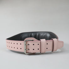 Load image into Gallery viewer, Pink Olympic Weightlifting Leather Belt
