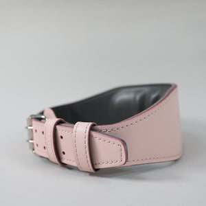 Pink Olympic Weightlifting Leather Belt