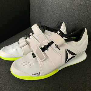 Reebok Legacy Lifter Shoes - White & Solar Yellow US10.5 / UK 9.5 (Pre-owned)